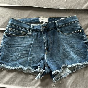 Frame Jean shorts.